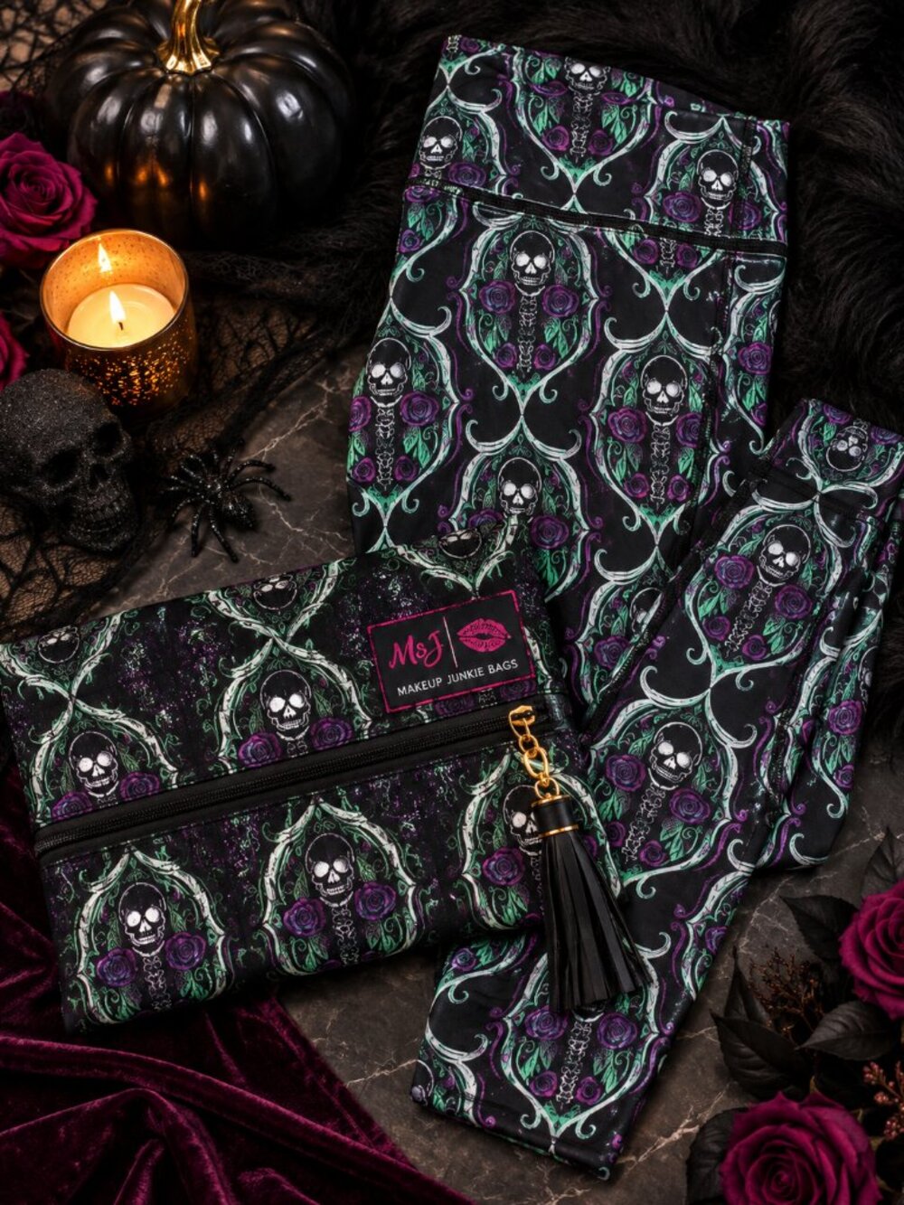 Limited Edition Makeup Junkie x Julia Rose Halloween Leggings & Bag Bundle